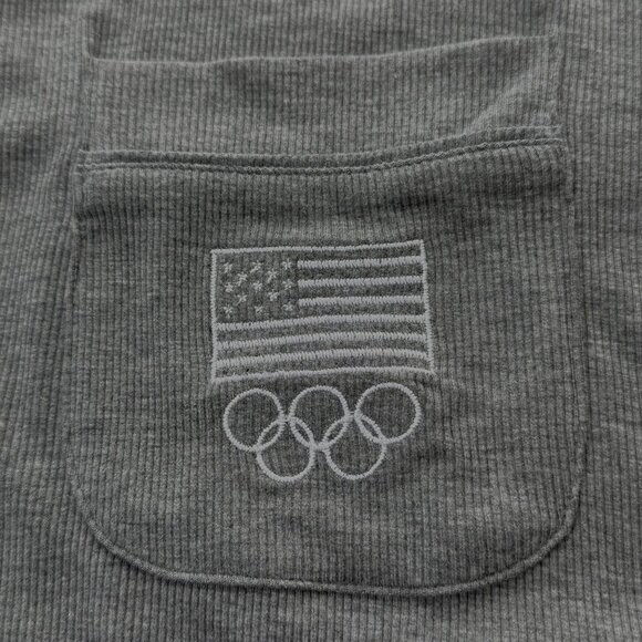 SKIMS Soft Lounge Robe Team USA Heather Gray XL - Picture 6 of 12